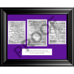 STATE HOUSE CORNERSTONE PLATES - Framed Prints